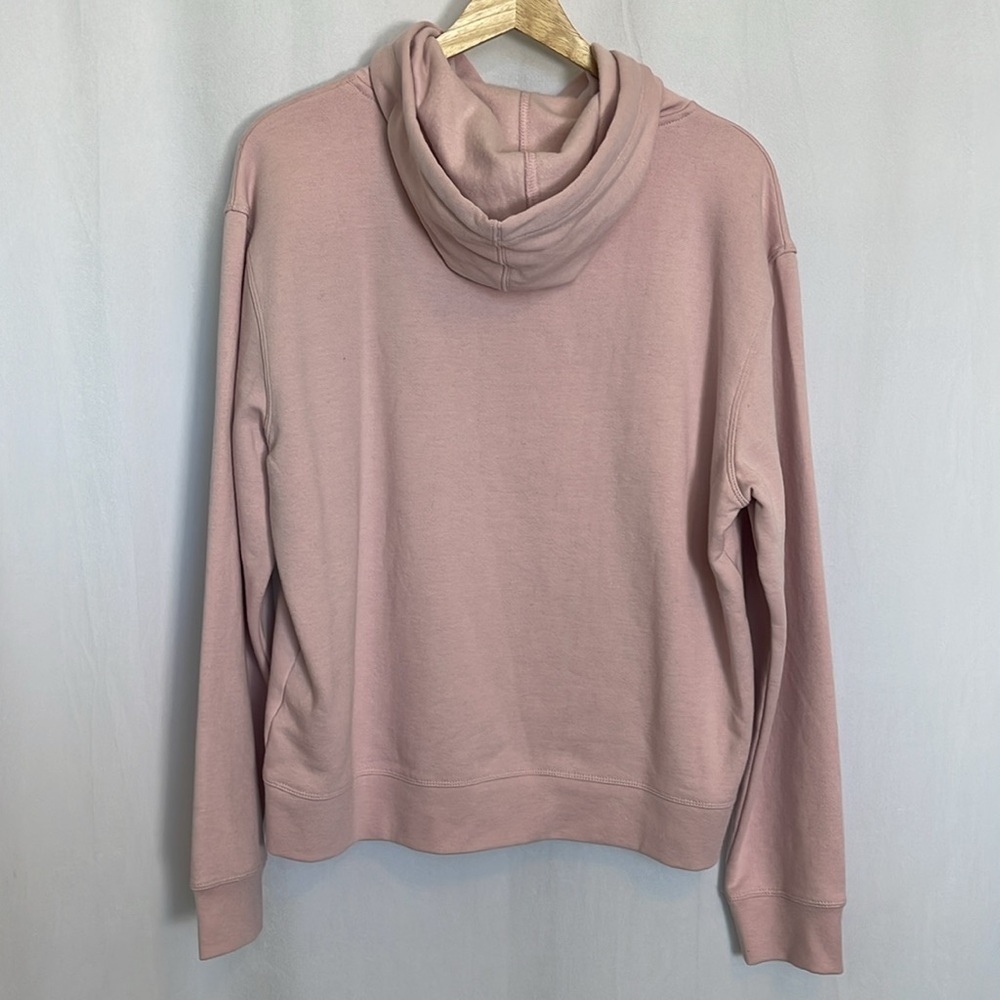 NWT Champion Powerblend Sweatshirt Hoodie Embroidered Script Logo SZ L Hush Pink - Picture 6 of 13